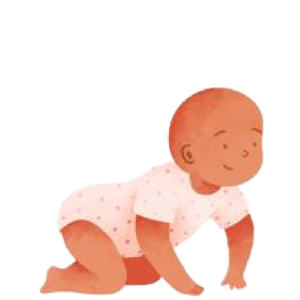 Baby crawling